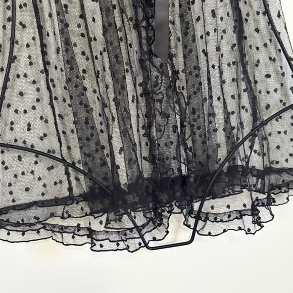 VICTORIA’S SECRET Women’s Black Pink Mesh Lace Teddy Bustier Underwire Size 34C - Picture 7 of 11